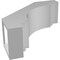 Ekena Millwork 5-in. W x 14-in. D x 14-in. H Pescadero Architectural Grade PVC Knee Brace BRCP05X14X14PEC - alternate 3